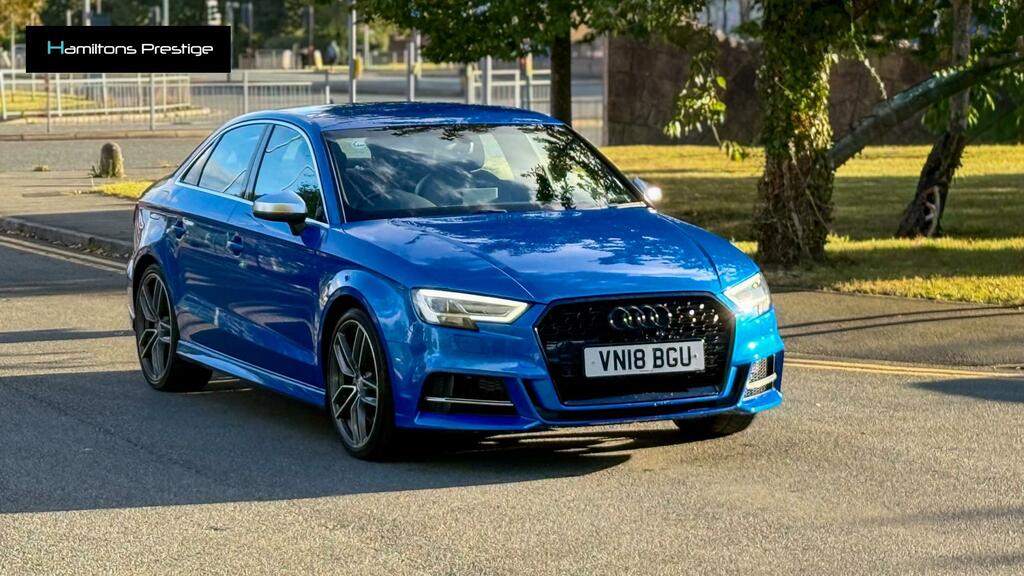 Audi S3 2.0 Tfsi Saloon S Tronic Quattro Euro 6 KU66YJN Blue #3