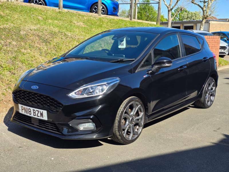 Ford Fiesta 1.0 Ecoboost 140 St-line - 2018 18 PN18BZW Black #3