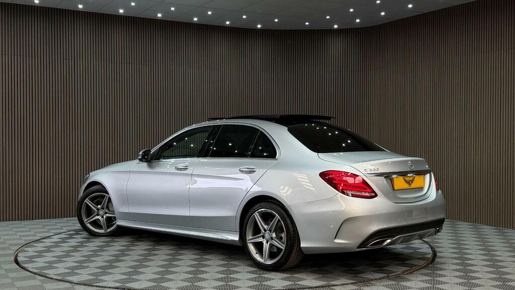 Mercedes-Benz C Class Saloon 2.0 C200 Amg Line Premium 7G-tronic Euro Silver #2