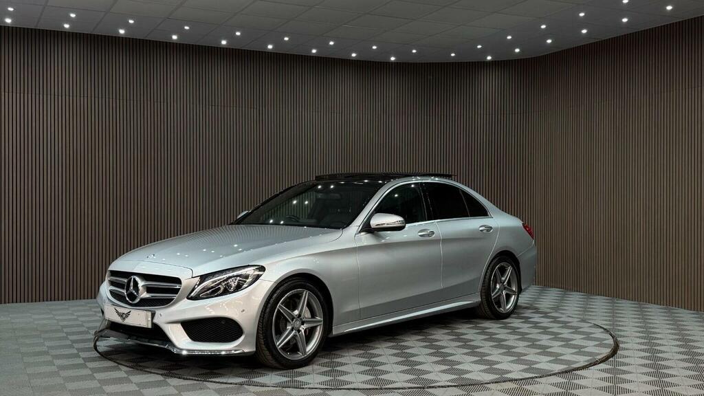 Mercedes-Benz C Class Saloon 2.0 C200 Amg Line Premium 7G-tronic Euro Silver #6