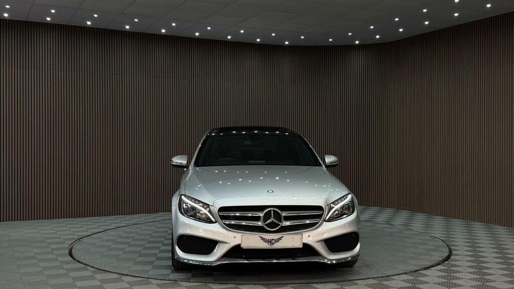 Mercedes-Benz C Class Saloon 2.0 C200 Amg Line Premium 7G-tronic Euro Silver #4