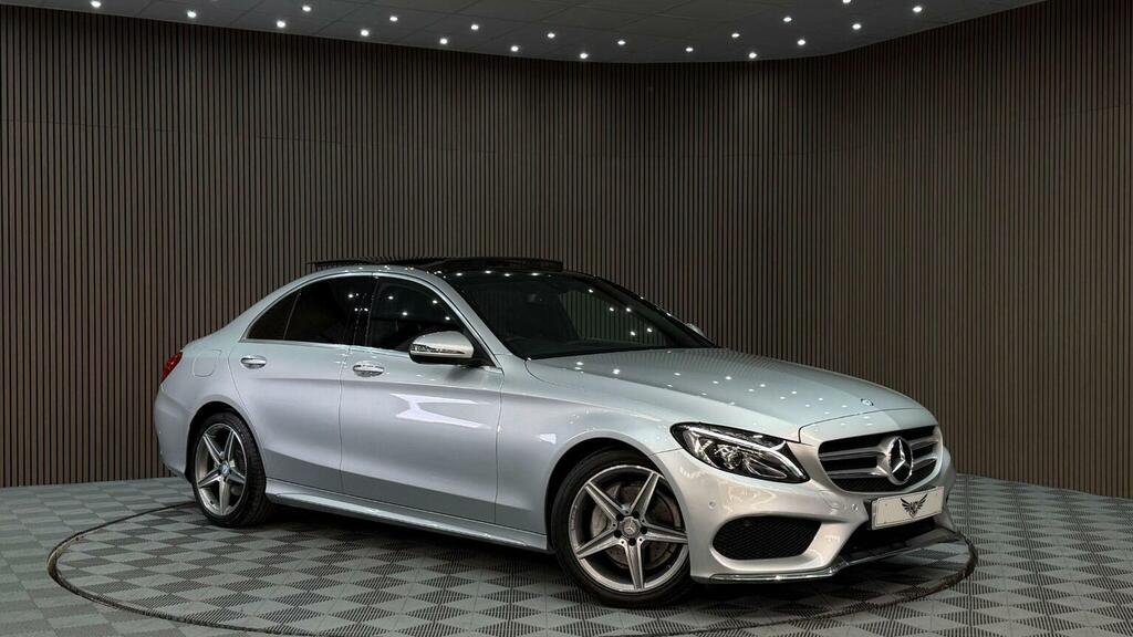 Mercedes-Benz C Class Saloon 2.0 C200 Amg Line Premium 7G-tronic Euro Silver