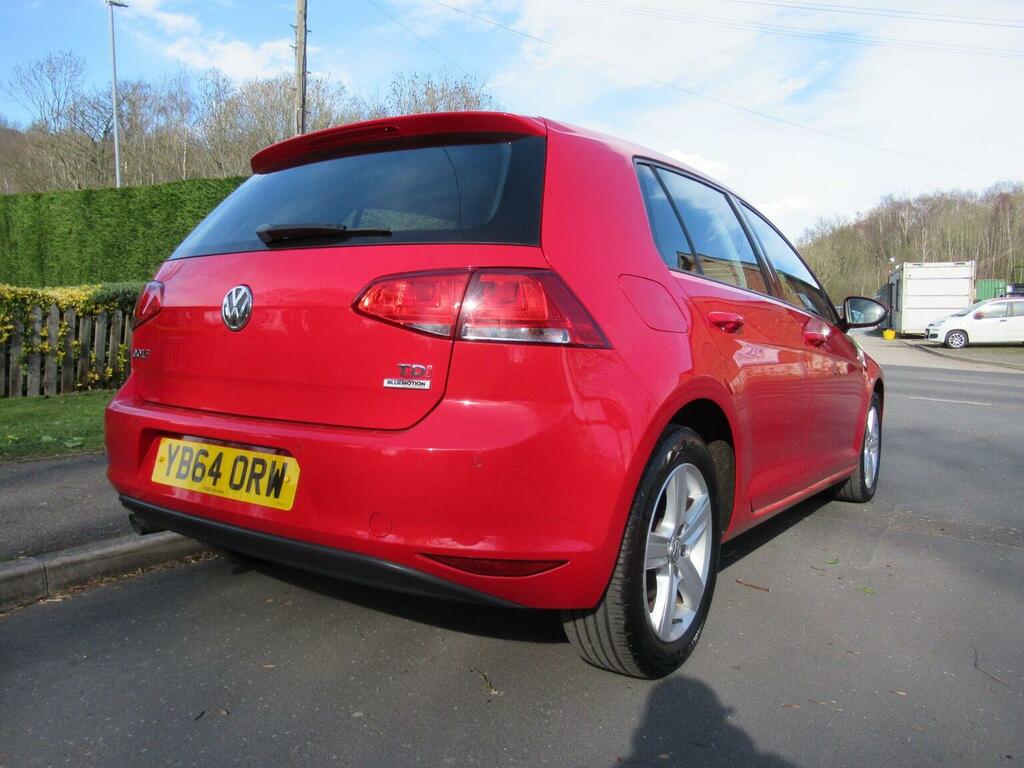 Volkswagen Golf Hatchback 1.6 Tdi Bluemotion Tech Match Dsg Euro 5 Red #4