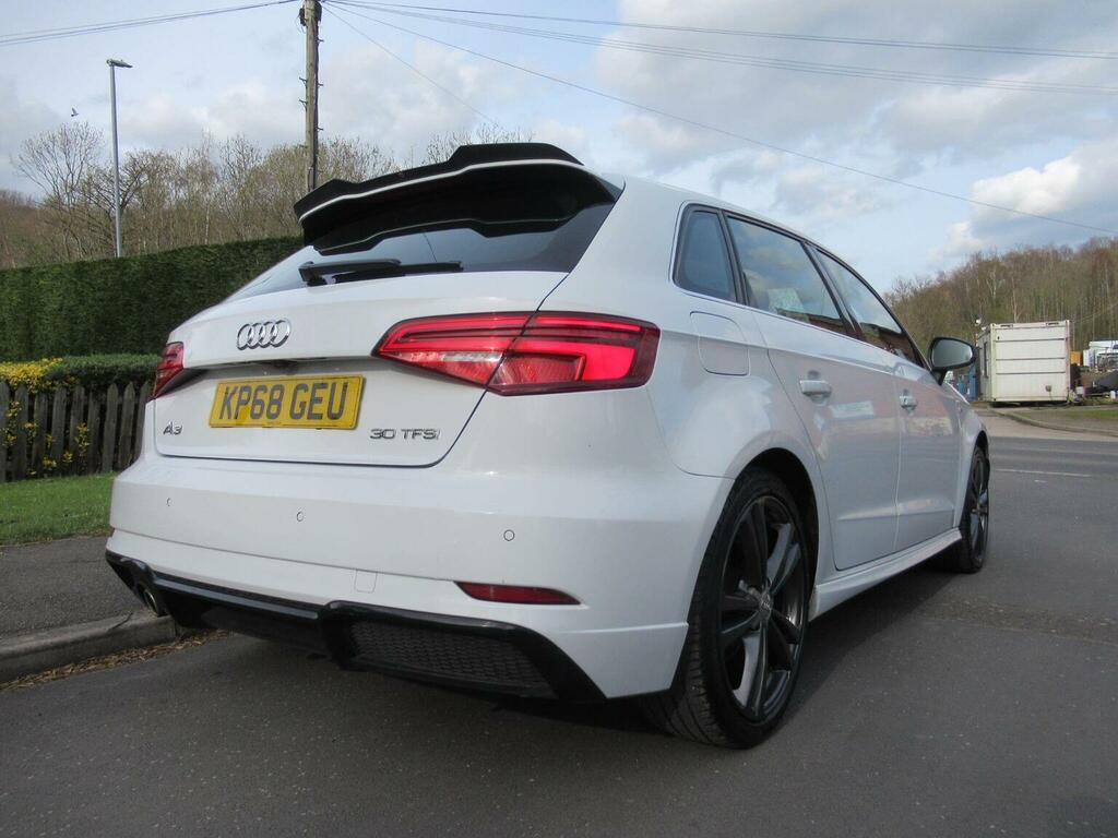 Audi A3 Hatchback 1.0 Tfsi 30 S Line Sportback Euro 6 Ss KP68GEU White #4