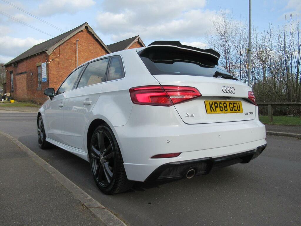 Audi A3 Hatchback 1.0 Tfsi 30 S Line Sportback Euro 6 Ss KP68GEU White #6