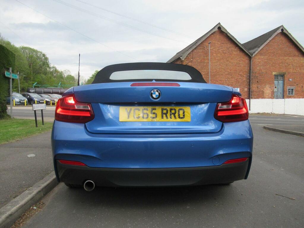 BMW 2 Series Convertible 2.0 218D M Sport Euro 6 Ss 201 YC65RRO Blue #4