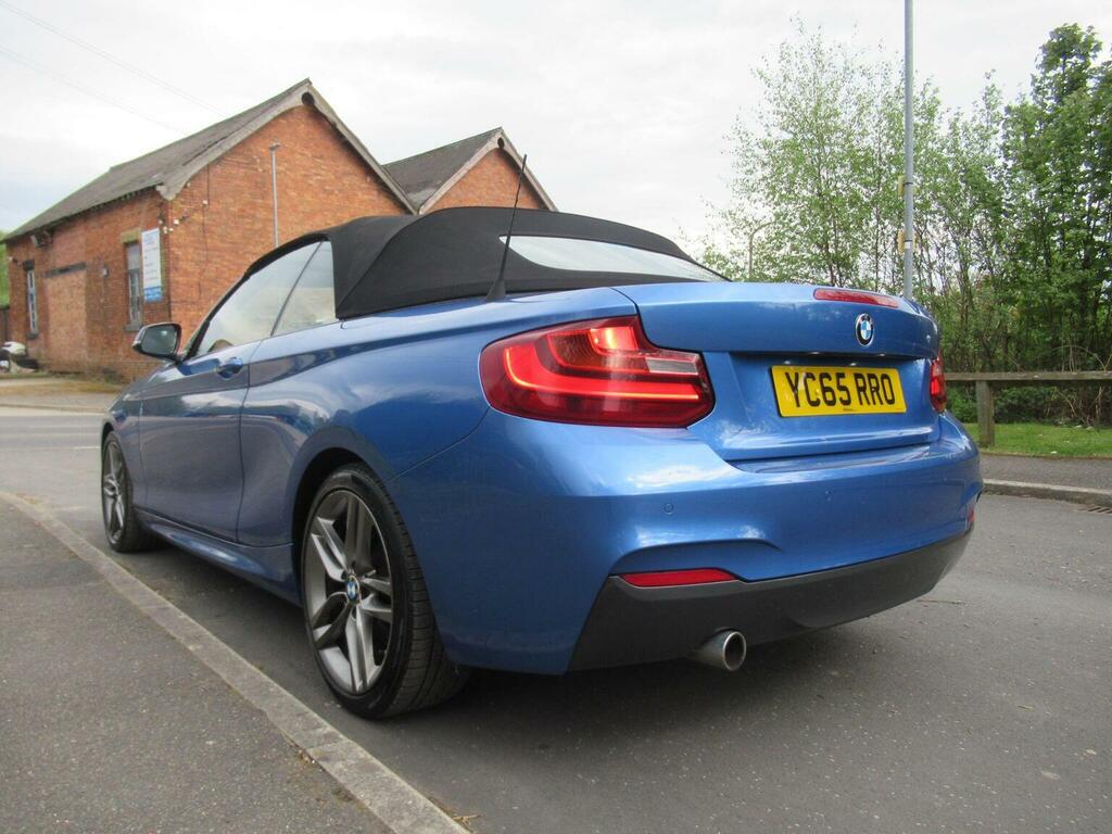 BMW 2 Series Convertible 2.0 218D M Sport Euro 6 Ss 201 YC65RRO Blue #5