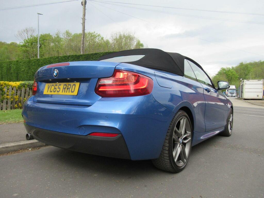 BMW 2 Series Convertible 2.0 218D M Sport Euro 6 Ss 201 YC65RRO Blue #3