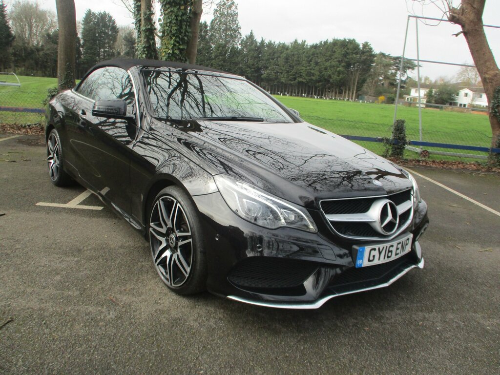Mercedes-Benz E Class 2.1 E220 Bluetec Amg Line Cabriolet G-t Black