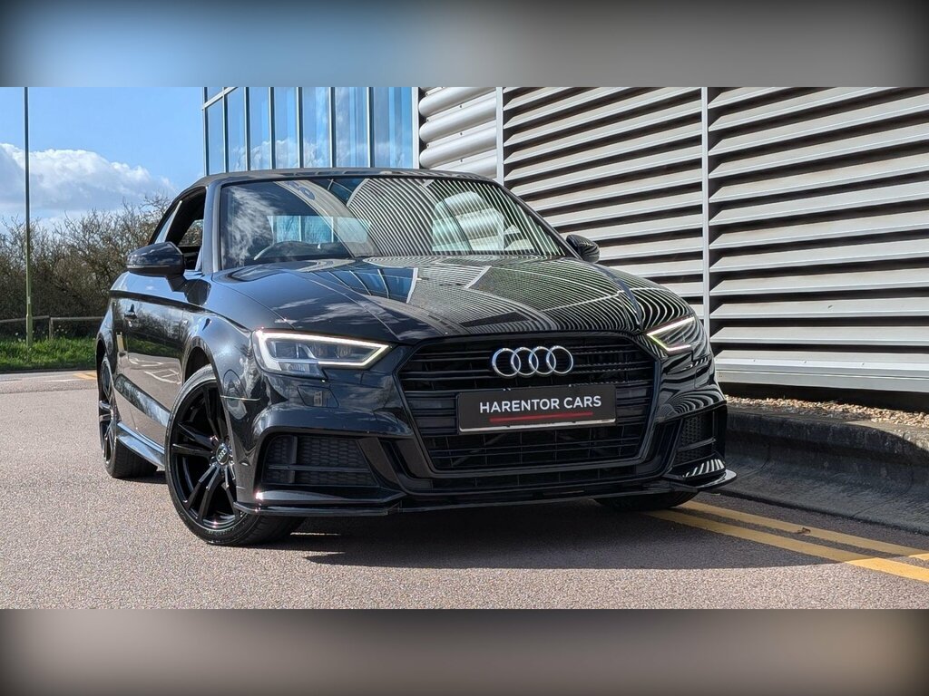 Audi A3 Cabriolet 2.0 Tdi S Line S Tronic Euro 6 Ss Black #4