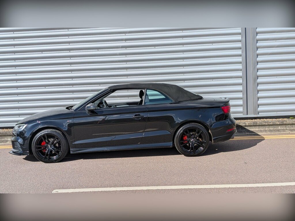 Audi A3 Cabriolet 2.0 Tdi S Line S Tronic Euro 6 Ss Black #3