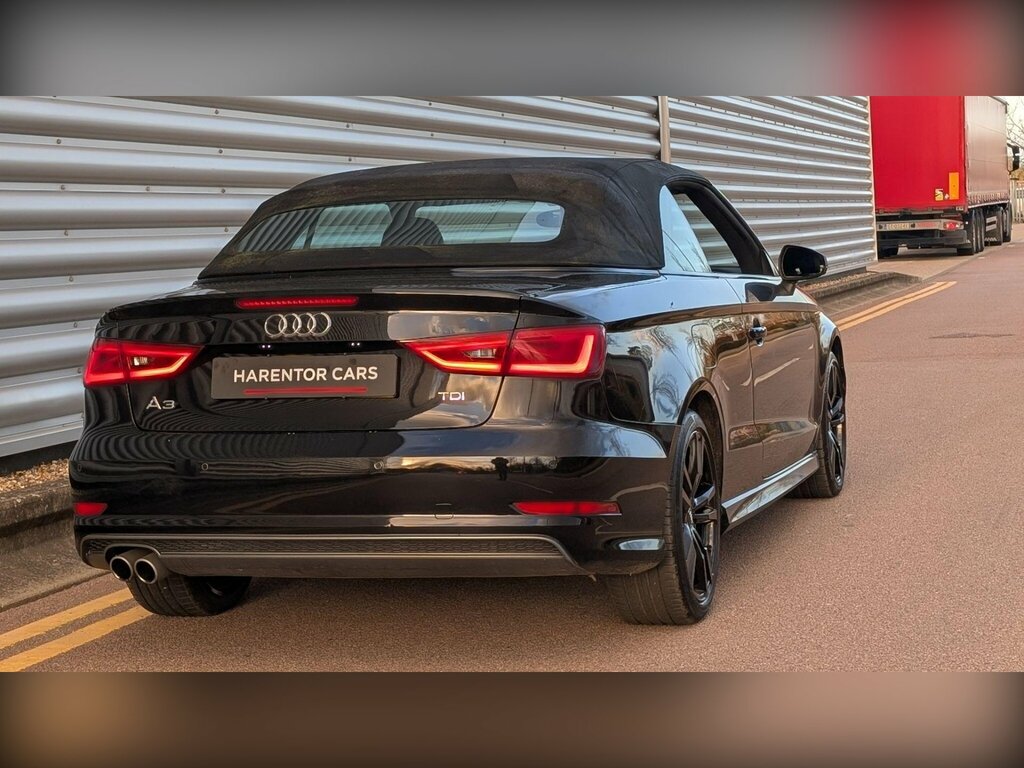 Audi A3 Cabriolet 2.0 Tdi S Line Euro 6 Ss Black #4