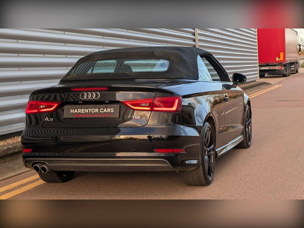 Audi A3 Cabriolet 2.0 Tdi S Line Euro 6 Ss Black #5