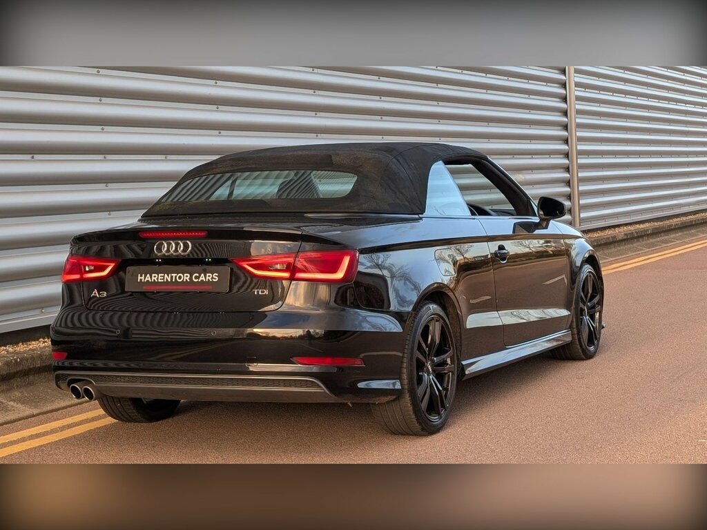 Audi A3 Cabriolet 2.0 Tdi S Line Euro 6 Ss Black #3