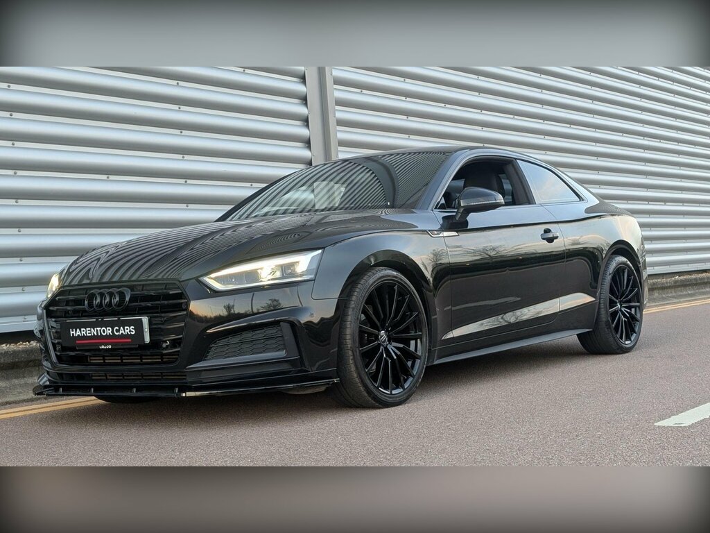 Audi A5 2.0 Tfsi 35 S Line S Tronic Euro 6 Ss PK69OAN Black #6