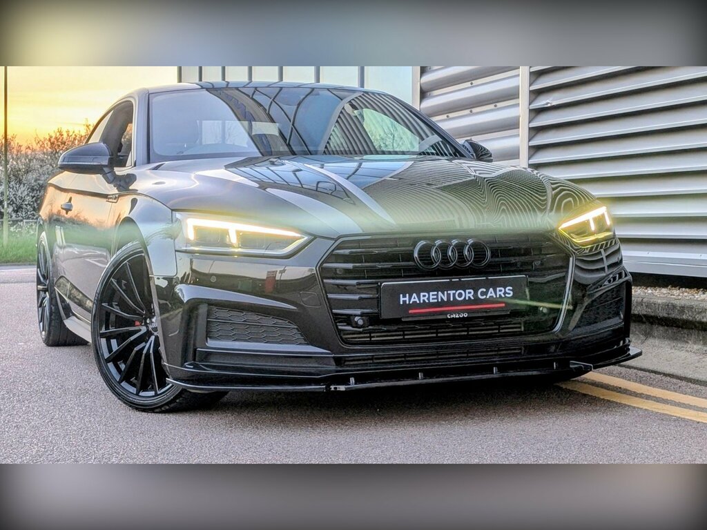 Audi A5 2.0 Tfsi 35 S Line S Tronic Euro 6 Ss PK69OAN Black #4