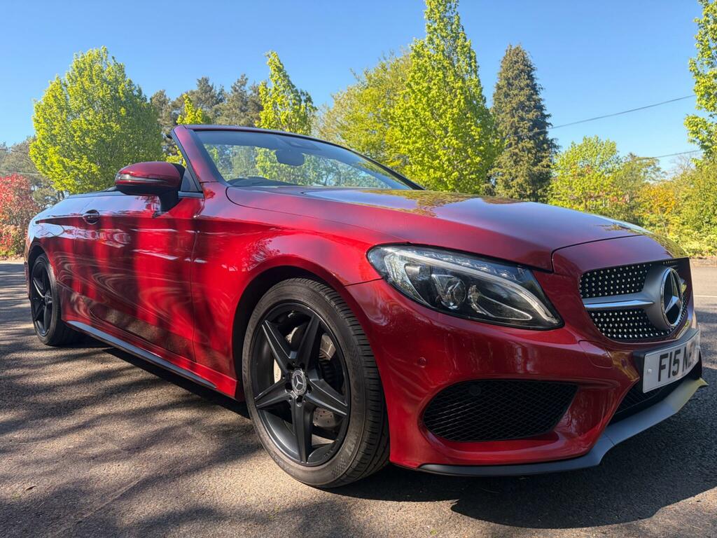 Mercedes-Benz C Class 2.0 C200 Amg Line Cabriolet G-tronic Euro 6 Ss Red