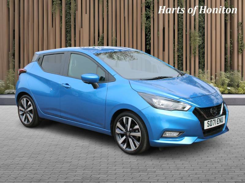 Nissan Micra 1.0 Tekna Ig-t Turbo Cvt - 2021 7 SD71ENU Blue #3