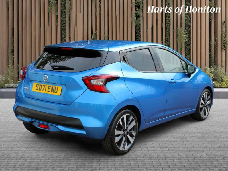 Nissan Micra 1.0 Tekna Ig-t Turbo Cvt - 2021 7 SD71ENU Blue #2