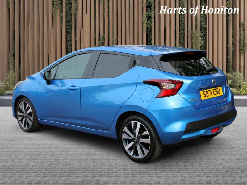 Nissan Micra 1.0 Tekna Ig-t Turbo Cvt - 2021 7 SD71ENU Blue #4