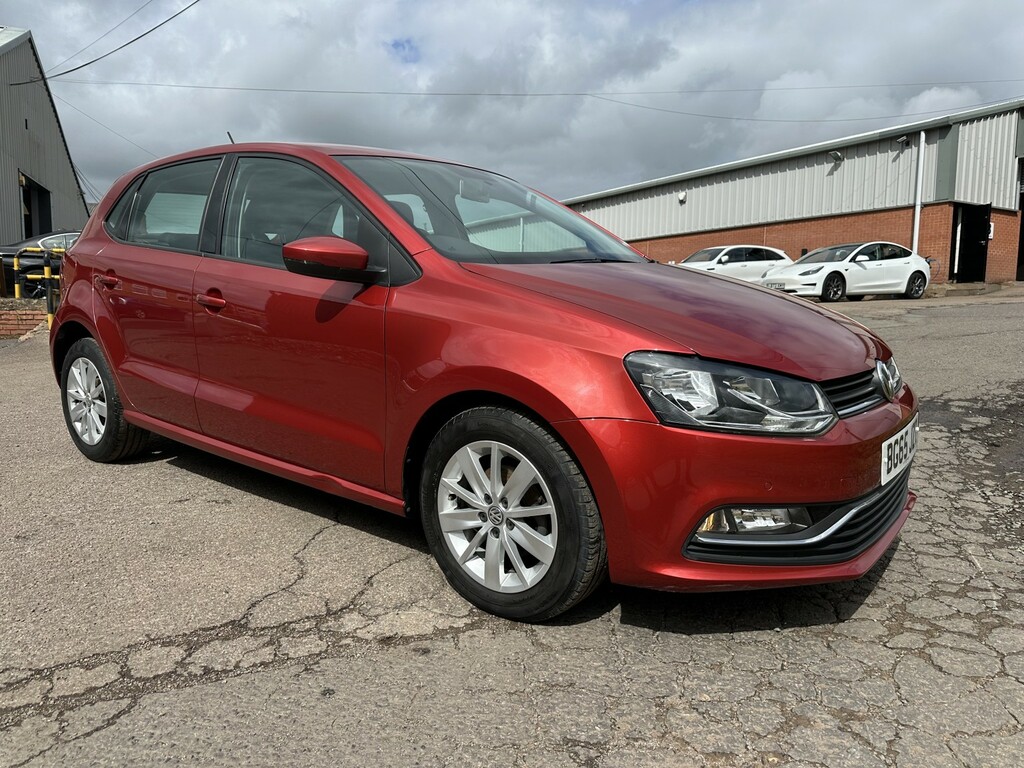 Volkswagen Polo Hatchback 1.0 Bluemotion Tech Se 201565 Red