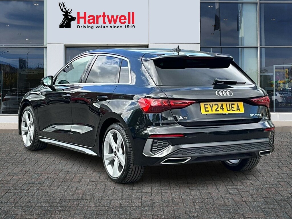 Audi A3 1.0 Tfsi 30 S Line Sportback S Tronic E EY24UEA Black #5