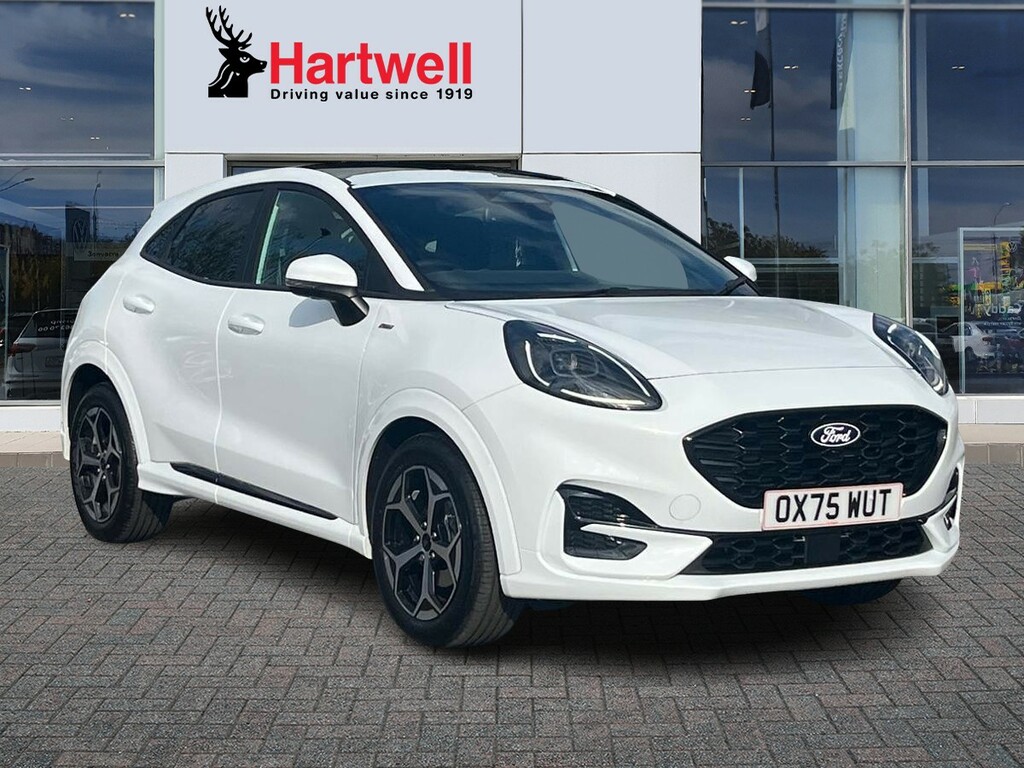Ford Puma 1.0T Ecoboost Mhev St-line Suv Hybrid M White