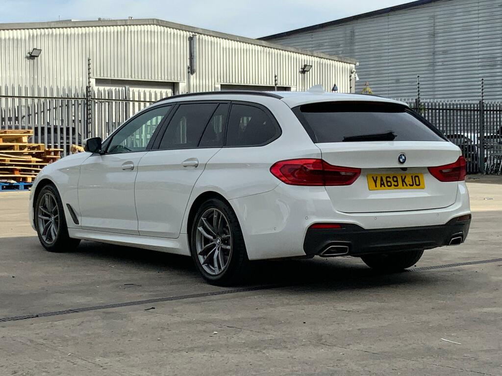 BMW 5 Series 520I M Sport YA69KJO White #2