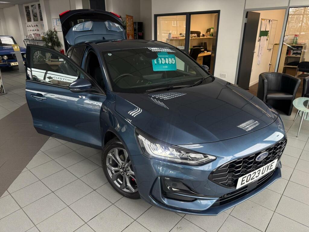 Ford Focus Hatchback 1.0T Ecoboost Mhev St-line Edition Euro EO23UYE Blue #5