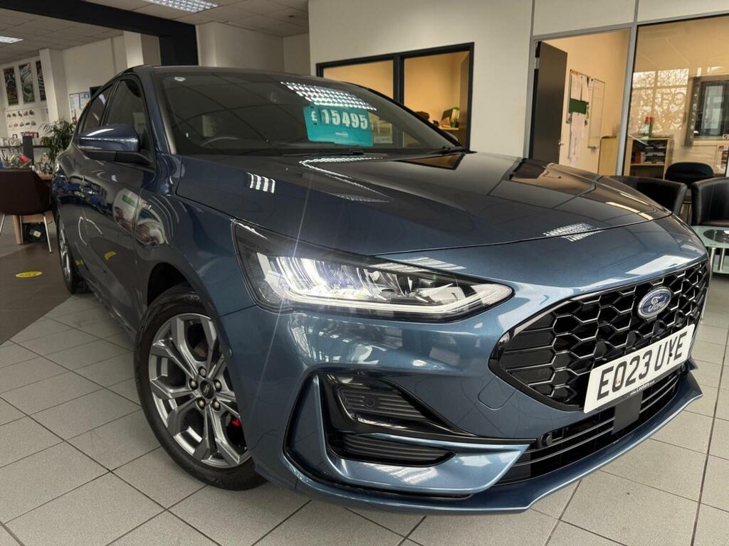Ford Focus Hatchback 1.0T Ecoboost Mhev St-line Edition Euro EO23UYE Blue #2