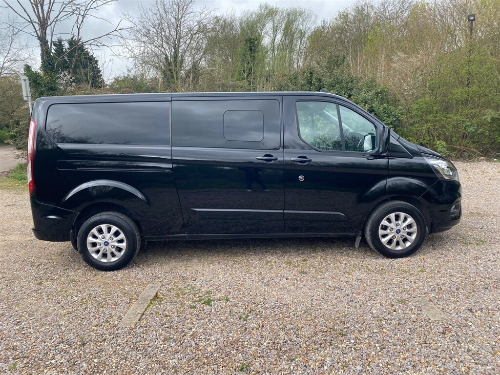 Ford Transit Custom 2.0 320 Ecoblue Limited Crew Van L2 H1 Euro 6 YM69LXW Black #4
