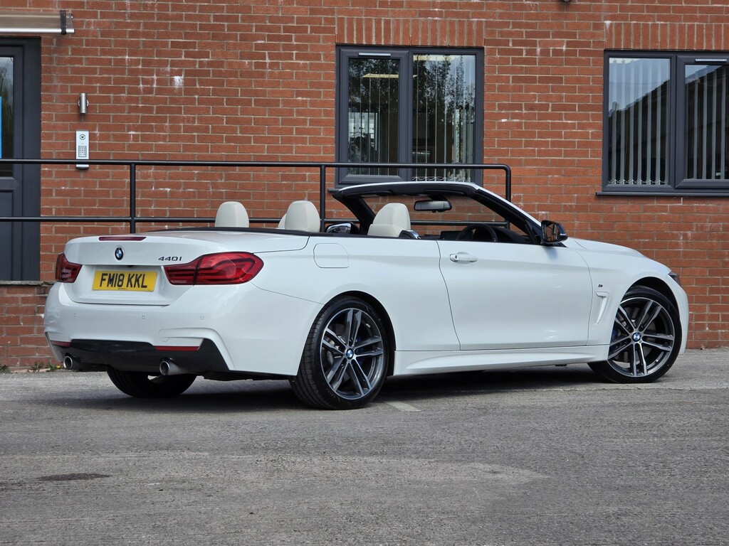 BMW 4 Series 3.0 440I M Sport Convertible White #6
