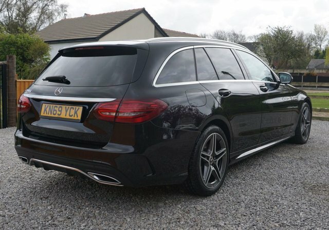 Mercedes-Benz C Class C200d Amg Line Estate Black #3