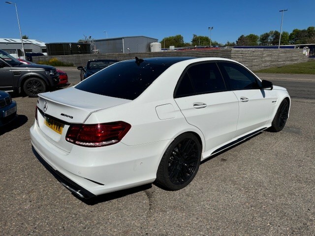 Mercedes-Benz E Class Saloon 5.5 E63 V8 Biturbo Amg Pan Roof 2014 White #4