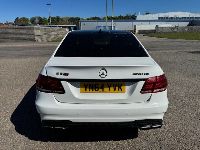 Mercedes-Benz E Class Saloon 5.5 E63 V8 Biturbo Amg Pan Roof 2014 White #5