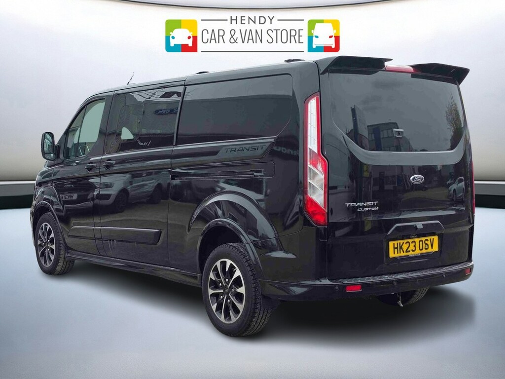 Ford Transit Custom 2.0 Ecoblue 170Ps Low Roof Dcab Sport Van HK23OSV Black #5