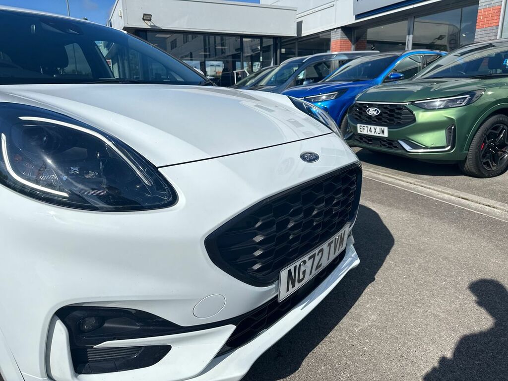Ford Puma 1.0 Ecoboost Hybrid Mhev St-line X Dct NG72TVM White #3