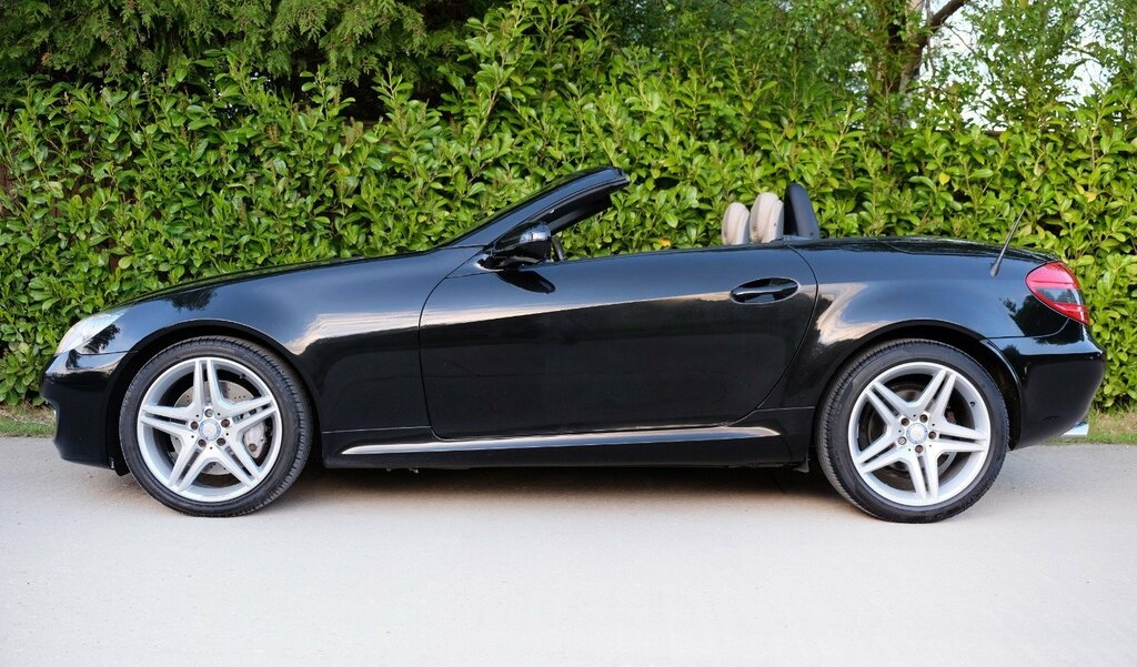 Mercedes-Benz SLK Convertible Slk350 7G-tronic Entry 2010 Black #4