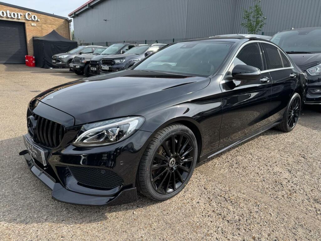 Mercedes-Benz C Class Saloon 2.1 C250d Amg Line Premium Plus G-tronic FP67OCL Black #3