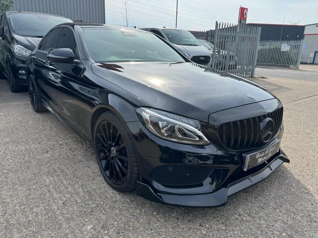Mercedes-Benz C Class Saloon 2.1 C250d Amg Line Premium Plus G-tronic FP67OCL Black #6