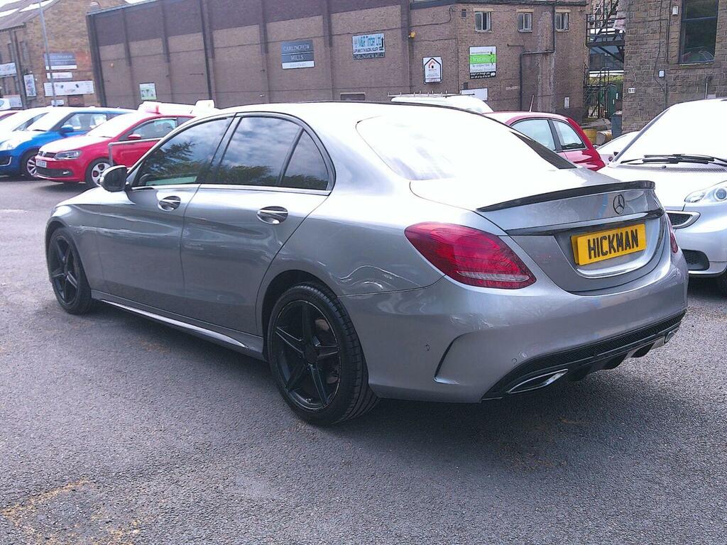 Mercedes-Benz C Class Saloon 2.1 C220 Bluetec Amg Line G-tronic Euro 6 RO64XGH Silver #4