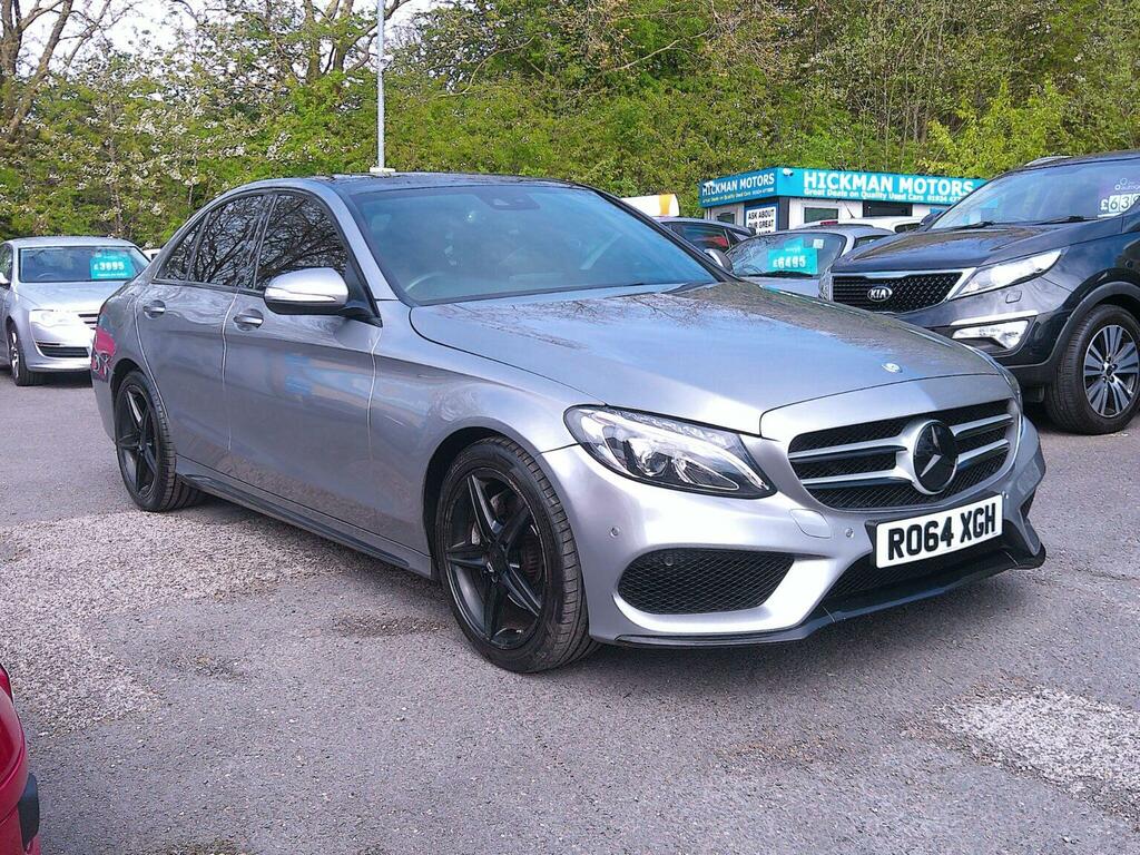 Mercedes-Benz C Class Saloon 2.1 C220 Bluetec Amg Line G-tronic Euro 6 Silver