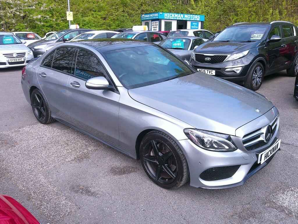 Mercedes-Benz C Class Saloon 2.1 C220 Bluetec Amg Line G-tronic Euro 6 RO64XGH Silver #6