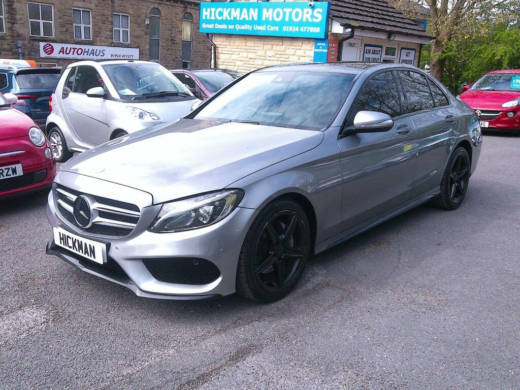 Mercedes-Benz C Class Saloon 2.1 C220 Bluetec Amg Line G-tronic Euro 6 RO64XGH Silver #3