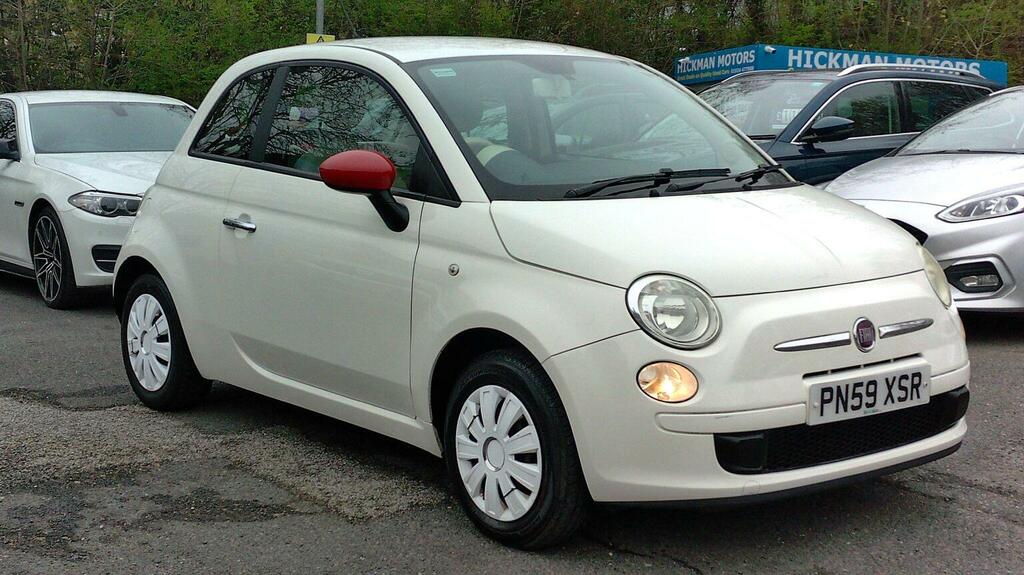 Fiat 500 Hatchback 1.2 Pop Euro 5 Ss 200959 PN59XSR White #3