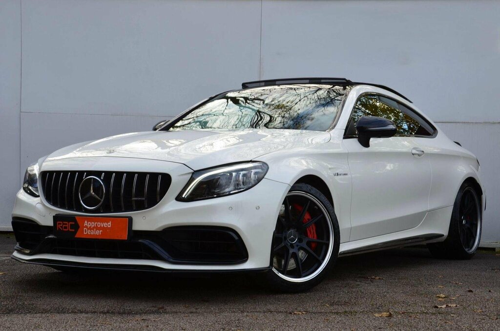 Mercedes-Benz C Class Coupe 4.0 C63 V8 Biturbo Amg S Premium Plus Spds AD19YCU White #3