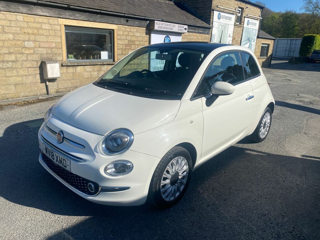 Fiat 500 1.2 Lounge Hatchback Euro 6 Ss White