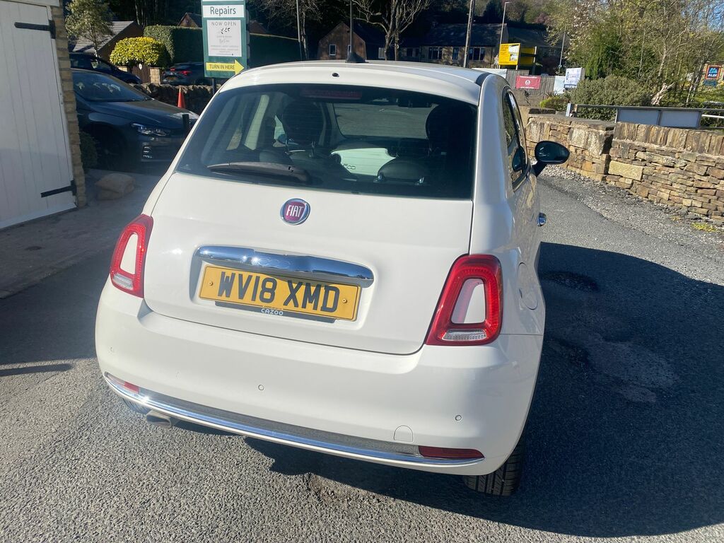 Fiat 500 1.2 Lounge Hatchback Euro 6 Ss WV18XMD White #6