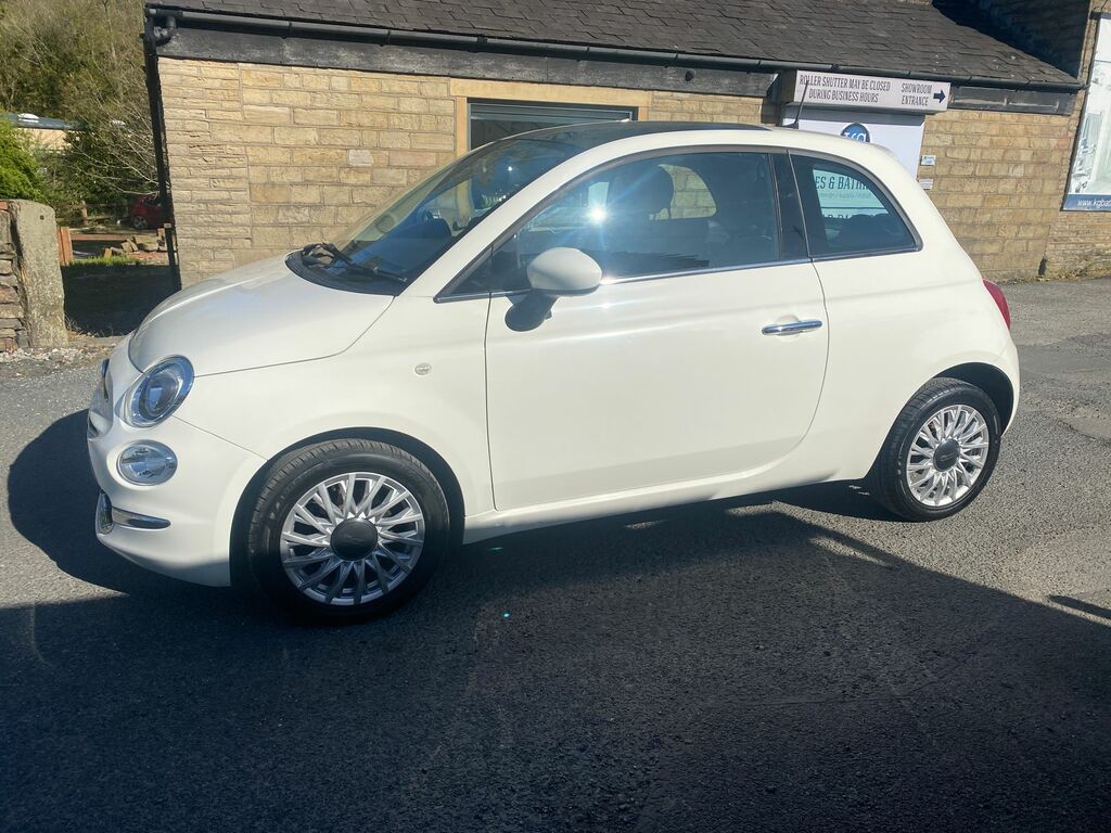 Fiat 500 1.2 Lounge Hatchback Euro 6 Ss WV18XMD White #4