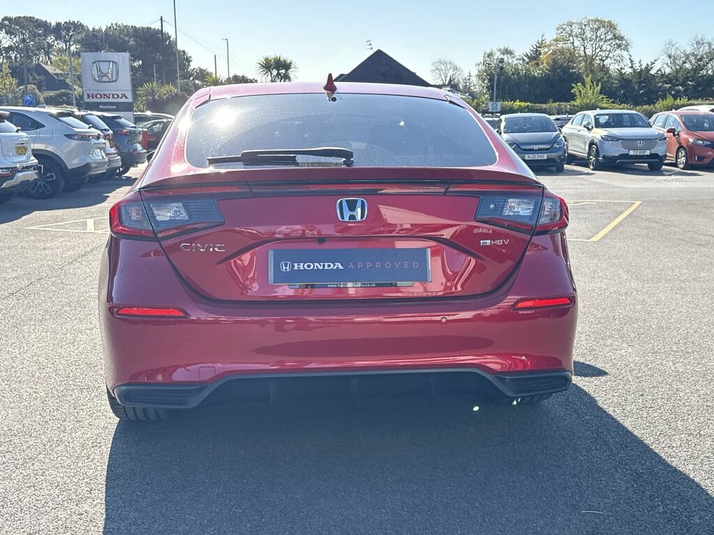 Honda Civic 2.0 H I-mmd Sport Hatchback Hybrid Ecvt HJ24XFR Red #6